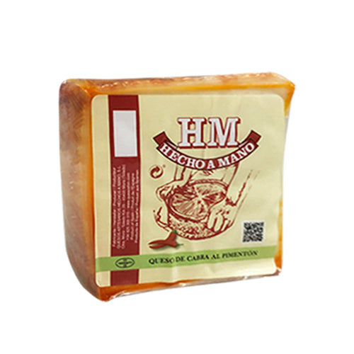 Christmas Offer - TENDER GOAT CHEESE / PIMENTON +15 DAYS (Queso de Cabra Al Pimenton) Soft goat's milk cheese pasteurized with rosemary / paprika 3kg and 330g